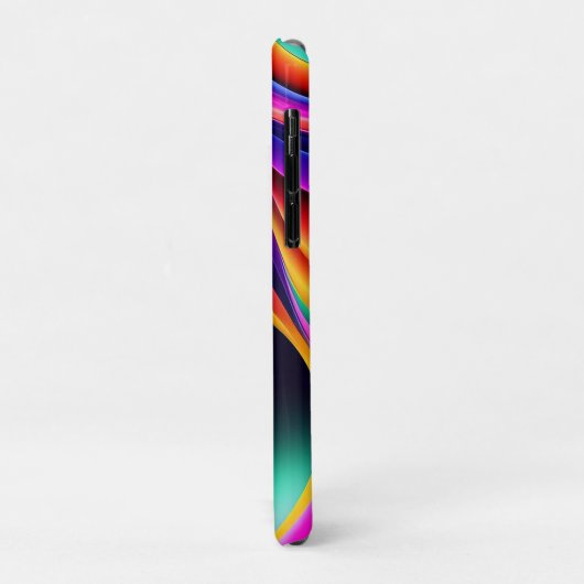 Farbenfrohe Retro Waves Persönliche Case-Mate iPhone Hülle (Hinten/Links)