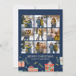 Farbenfrohe Retro Weihnachten Geschenkboxen 9 Foto