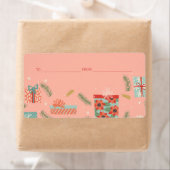 Farbenfrohe Retro Weihnachtsfeiertage Geschenkboxe (Insitu)