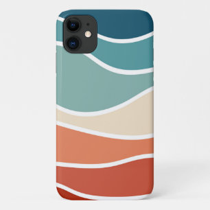 Farbenfrohe Retro-Wellen Case-Mate iPhone Hülle