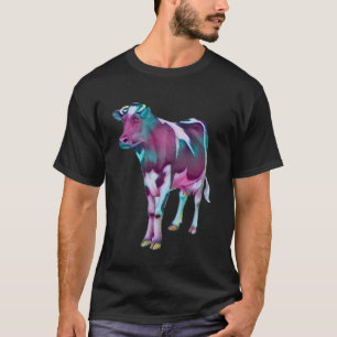 Farbenfrohe Retro-Zuchtgeflecht für Frauen T-Shirt