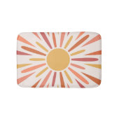 Farbenfrohe Retrodesign Badematte (Vorderseite)