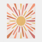 Farbenfrohe Retrodesign Fleecedecke (Vorderseite)