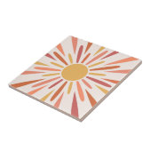 Farbenfrohe Retrodesign Fliese (Seite)