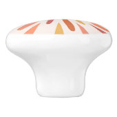 Farbenfrohe Retrodesign Keramikknauf (Seitenansicht)