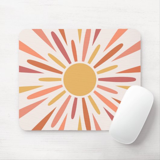 Farbenfrohe Retrodesign Mousepad (Mit Mouse)