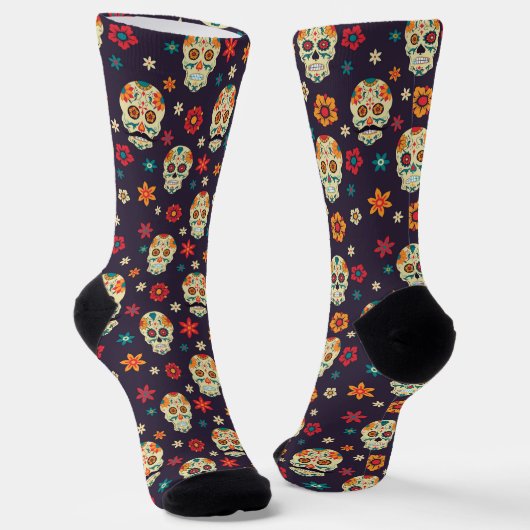 Farbenfrohe Retroskulptur Socken (Gewinkelt)