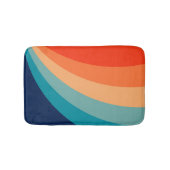 Farbenfrohe Retrosonnen Badematte (Vorderseite)