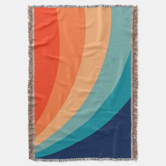 Farbenfrohe Retrosonnen Decke (Vorderseite Vertikal)