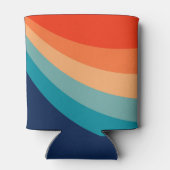 Farbenfrohe Retrosonnen Dosenkühler (Rückseite)