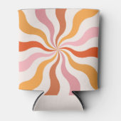 Farbenfrohe Retrosonnen Dosenkühler (Vorderseite)