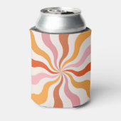 Farbenfrohe Retrosonnen Dosenkühler (Kanne Rückseite)