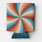 Farbenfrohe Retrosonnen Dosenkühler (Vorderseite)