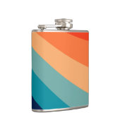 Farbenfrohe Retrosonnen Flachmann (Rechts)