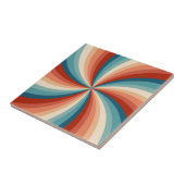 Farbenfrohe Retrosonnen Fliese (Seite)