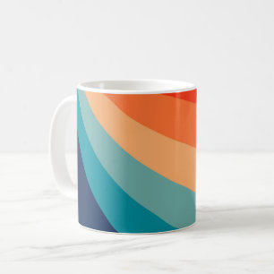 Farbenfrohe Retrosonnen Kaffeetasse