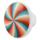 Farbenfrohe Retrosonnen Keramikknauf (Rechts)