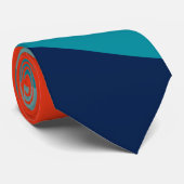 Farbenfrohe Retrosonnen Krawatte (Gerollt)