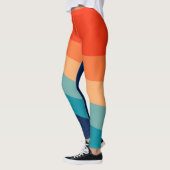 Farbenfrohe Retrosonnen Leggings (Links)