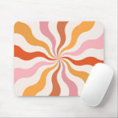 Farbenfrohe Retrosonnen Mousepad (Mit Mouse)