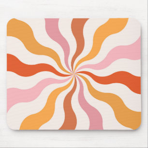 Farbenfrohe Retrosonnen Mousepad