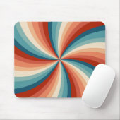 Farbenfrohe Retrosonnen Mousepad (Mit Mouse)