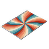 Farbenfrohe Retrosonnen Notizblock (Linke Seite)