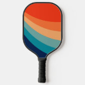 Farbenfrohe Retrosonnen Pickleball Schläger (Rückseite)