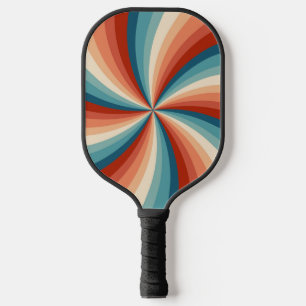Farbenfrohe Retrosonnen Pickleball Schläger