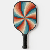 Farbenfrohe Retrosonnen Pickleball Schläger (Rückseite)