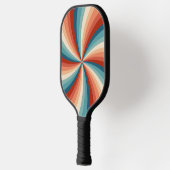 Farbenfrohe Retrosonnen Pickleball Schläger (Links)