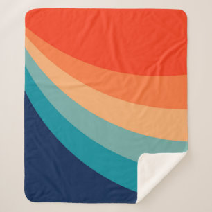 Farbenfrohe Retrosonnen Sherpadecke
