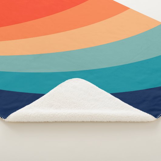 Farbenfrohe Retrosonnen Sherpadecke (3/4)