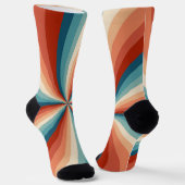 Farbenfrohe Retrosonnen Socken (Gewinkelt)