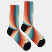 Farbenfrohe Retrosonnen Socken (Rechts)