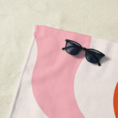 Farbenfrohe Retrosonnen Strandtuch (Beispiel)