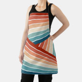 Farbenfrohe Retrostil, diagonale Regenbogenkonstru Schürze (InSitu)