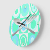 Farbenfrohe Retrostil Küchenmauer Uhr (Winkel)