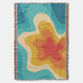 Farbenfrohe Retrostil, wirres Design Decke (Vorderseite Vertikal)