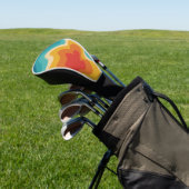 Farbenfrohe Retrostil, wirres Design Golf Headcover (In SItu)