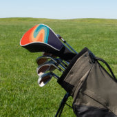 Farbenfrohe Retrostil, wirres Design Golf Headcover (In SItu)