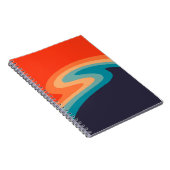 Farbenfrohe Retrostil, wirres Design Notizblock (Rechte Seite)