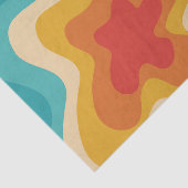 Farbenfrohe Retrostil, wirres Design Seidenpapier (Ausschnitt)