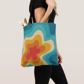 Farbenfrohe Retrostil, wirres Design Tasche (Von Nahem)