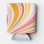 Farbenfrohe Retrovibes Dosenkühler (Vorderseite)