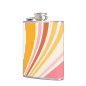 Farbenfrohe Retrovibes Flachmann (Links)