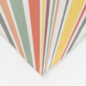 Farbenfrohe Retrovibes Fleecedecke (Ecke)