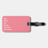 Farbenfrohe Retrovibes Gepäckanhänger (Rückseite horizontal)