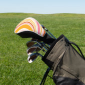 Farbenfrohe Retrovibes Golf Headcover (In SItu)