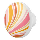 Farbenfrohe Retrovibes Keramikknauf (Rechts)